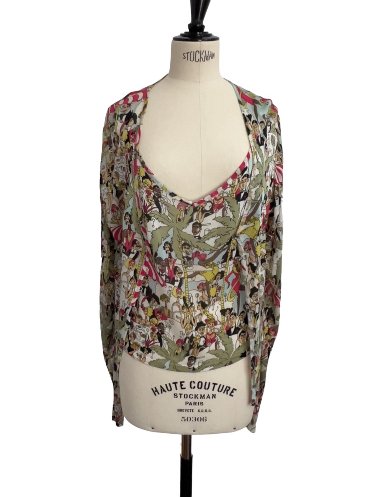 1990 's John Galliano CAFE SOCIETY Rare Collector’s Vintage Cardigan Set (Dior