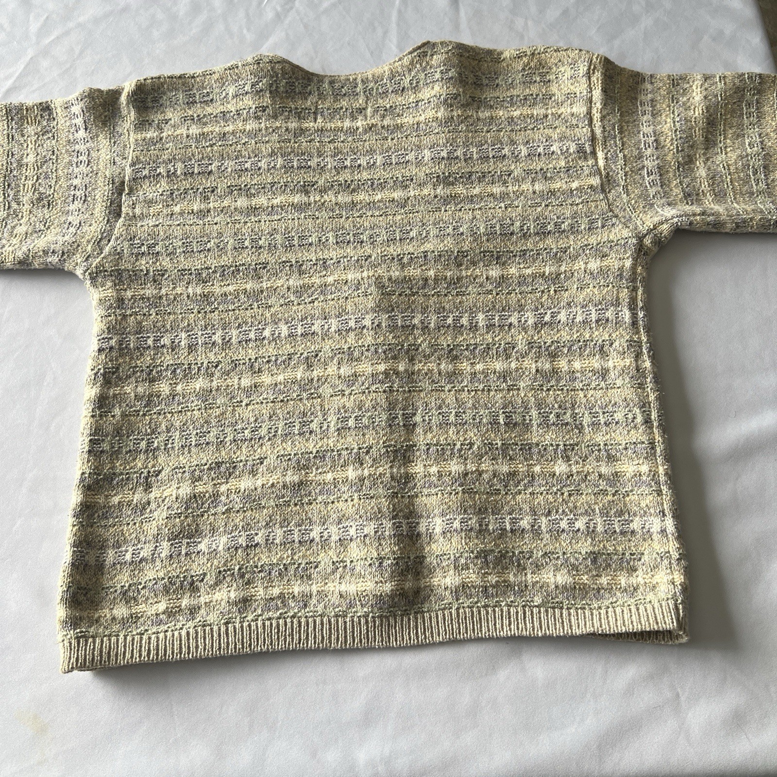 Vintage 90s Alps Vermont Cardigan Womens L Gray Marled Knit Grandpa Cozy