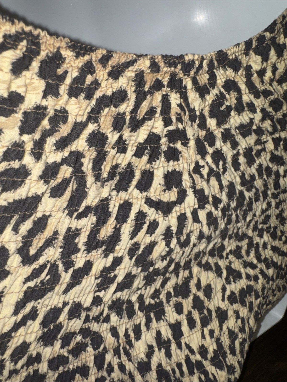 Cole of California Leopard Print Swimsuit Bathing Suit Booty Shorts Pin Up 2103