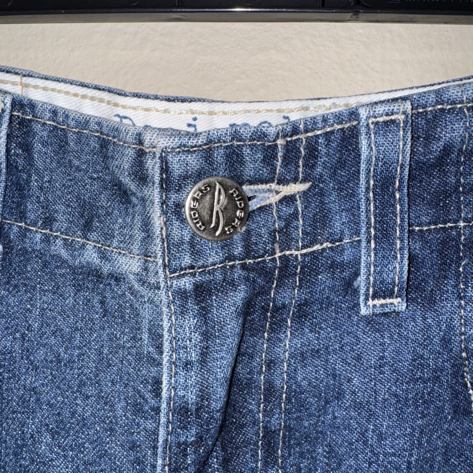Vintage Riders by Lee High Rise Jeans Sz 6 Medium Wash 100% Cotton Straight Leg