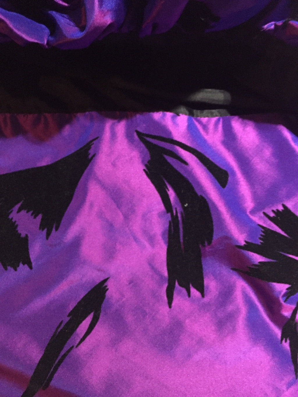 Vtg Jonathan Hitchcock Strapless Velvet Satin Black Purple Dress Sz 4 6