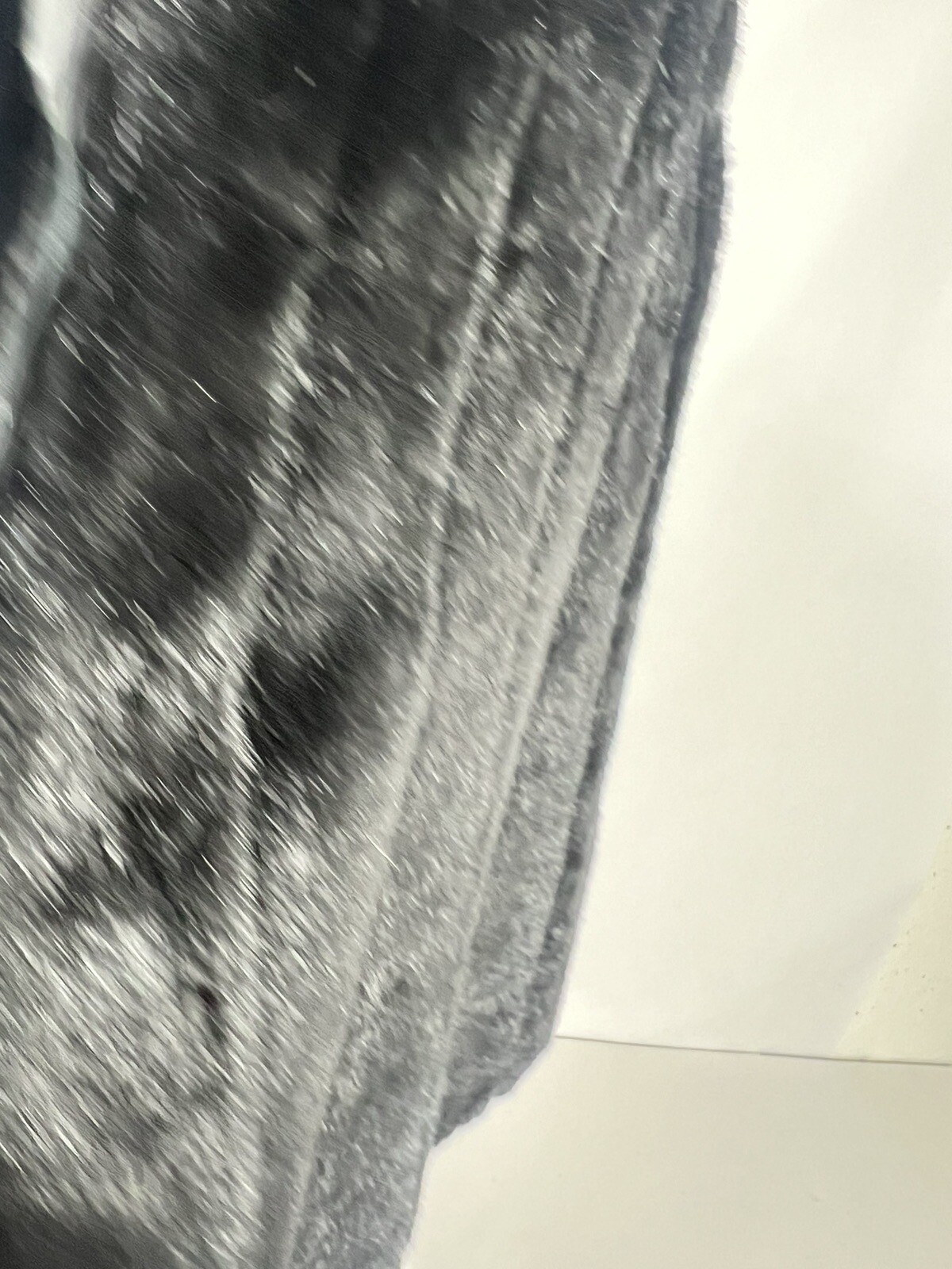 VINTAGE Classic Duffel Outdoor Faux Fur Vest Black Vtg Mob Wife