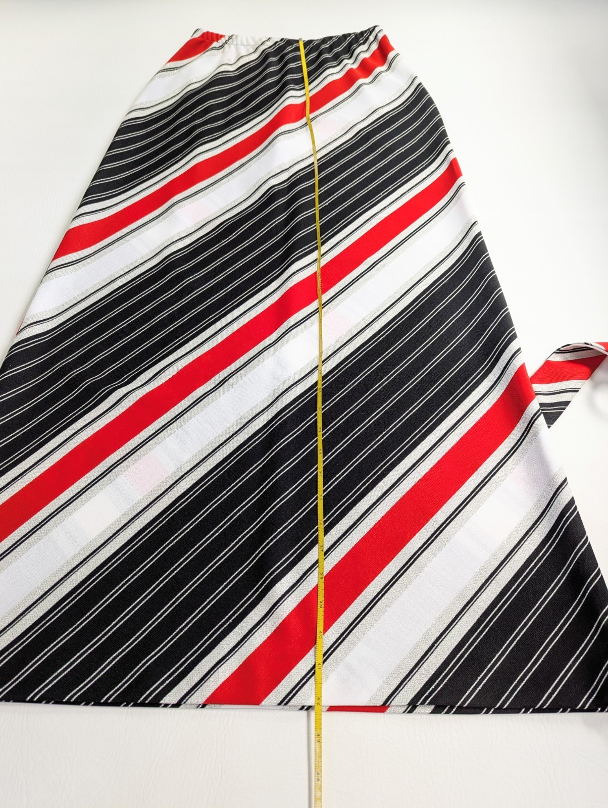 Vintage 70’s Joyce Maxi Bias Skirt Striped A-Line Union And USA Made