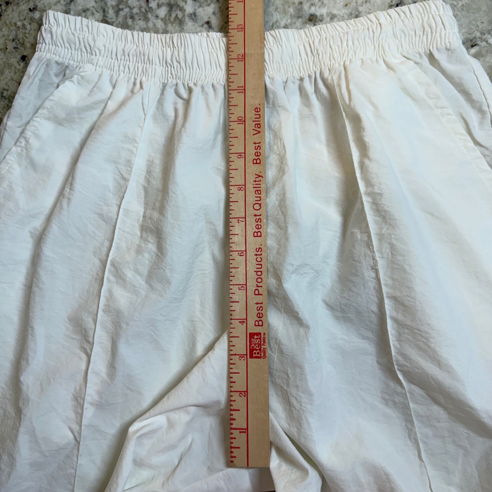 Vintage Bonnie Sportswear California Nylon Track Pants USA White Medium 80s 90s
