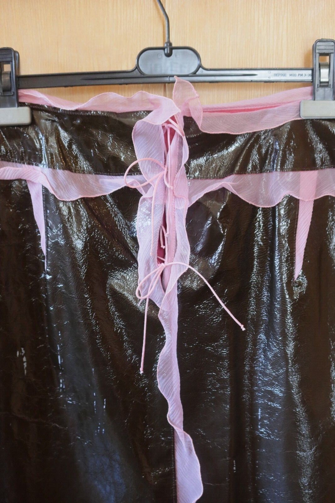 RARE Never Worn S/S 2000 Vintage Fendi by Karl Lagerfeld Patent Leather Suit 38