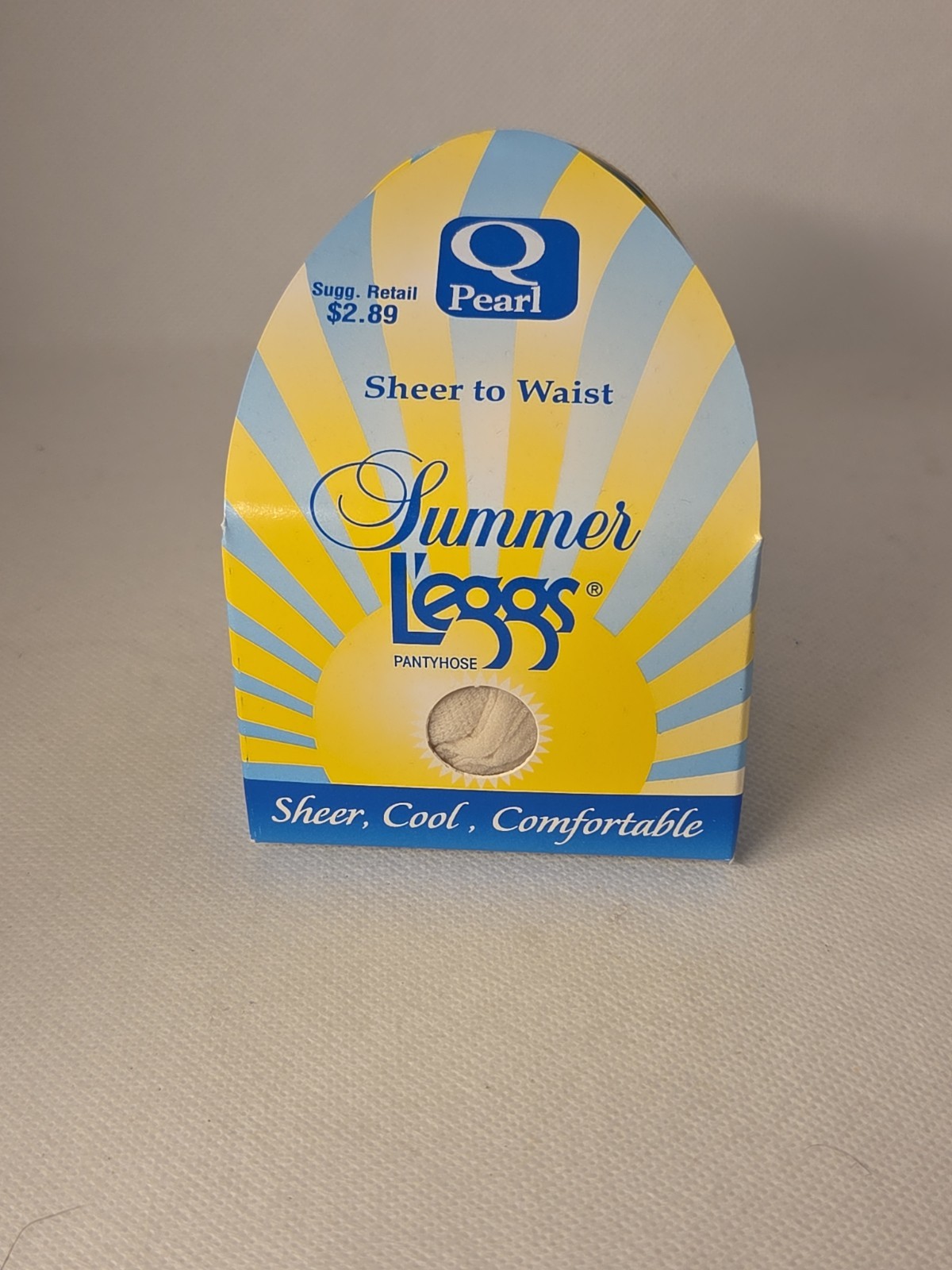 L’eggs Pantyhose Summer Leggs Sheer Toe Pearl Women Sz Q Vintage 90s