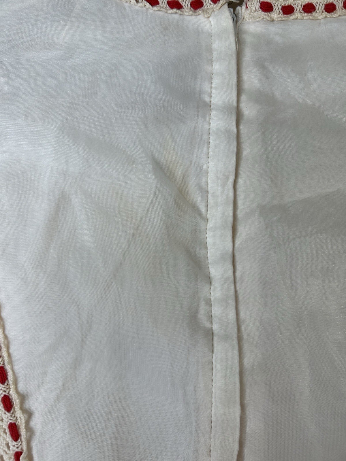 Vintage 1970’s Dress Women’s Red Prairie Fit Flare Western Cowgirl Party