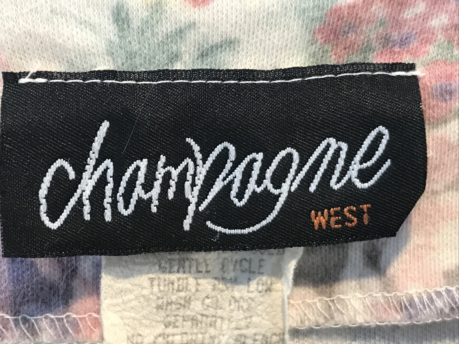 Vintage Champagne West Grannycore pearl button lace floral dress sz 12