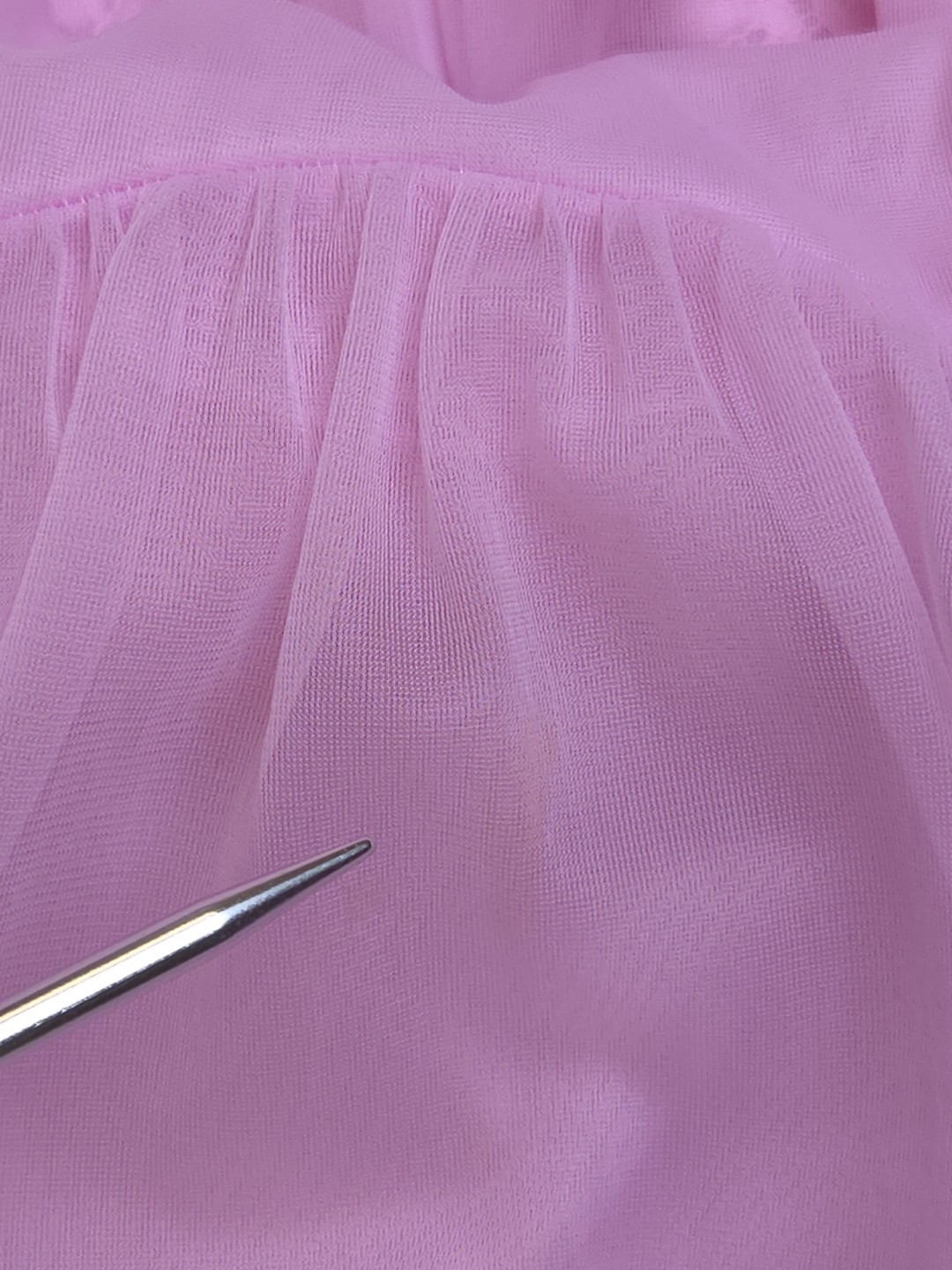 Vtg 1980s Vanity Fair Long Nightgown Lilac Purple Chiffon Nylon Lace Sz 34
