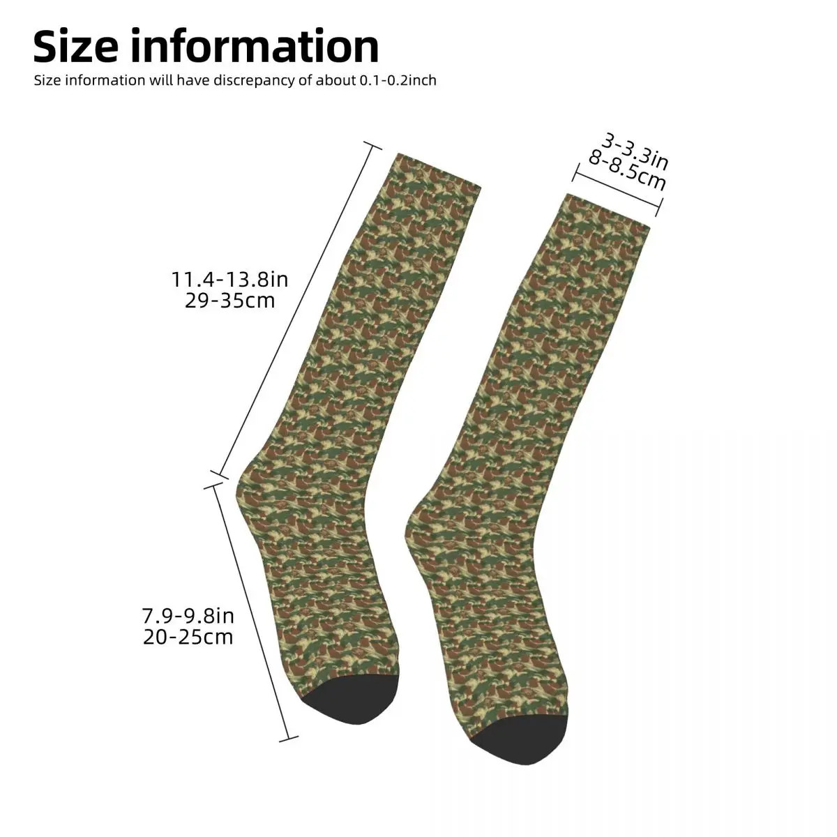 Rhodesian Brush Stroke Camouflage Socks Harajuku Stockings All Season Long Socks