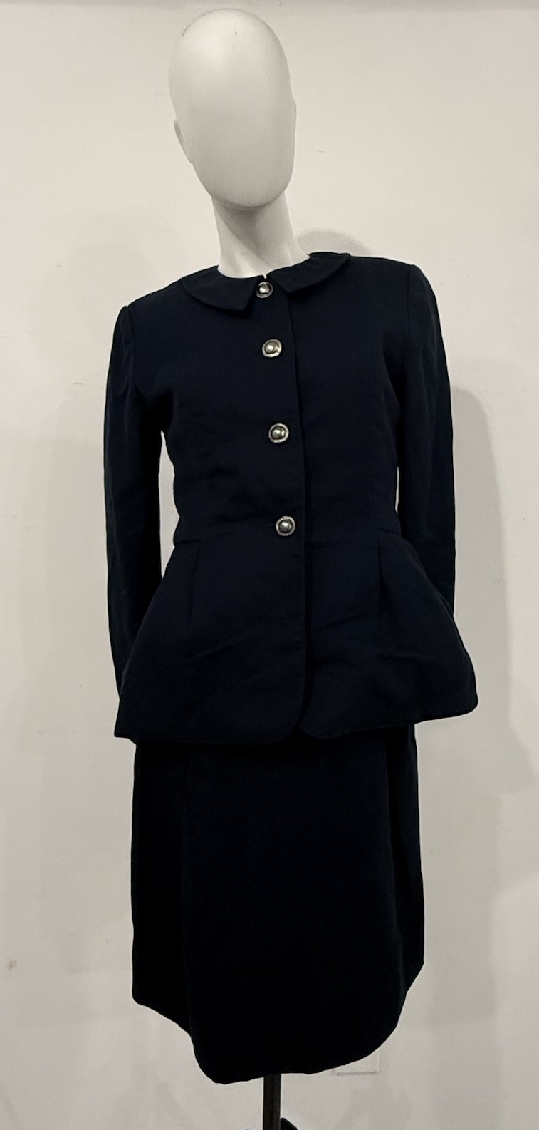 Geoffrey Beene New York Vintage sculptural jacket & skirt set 1980s–90s