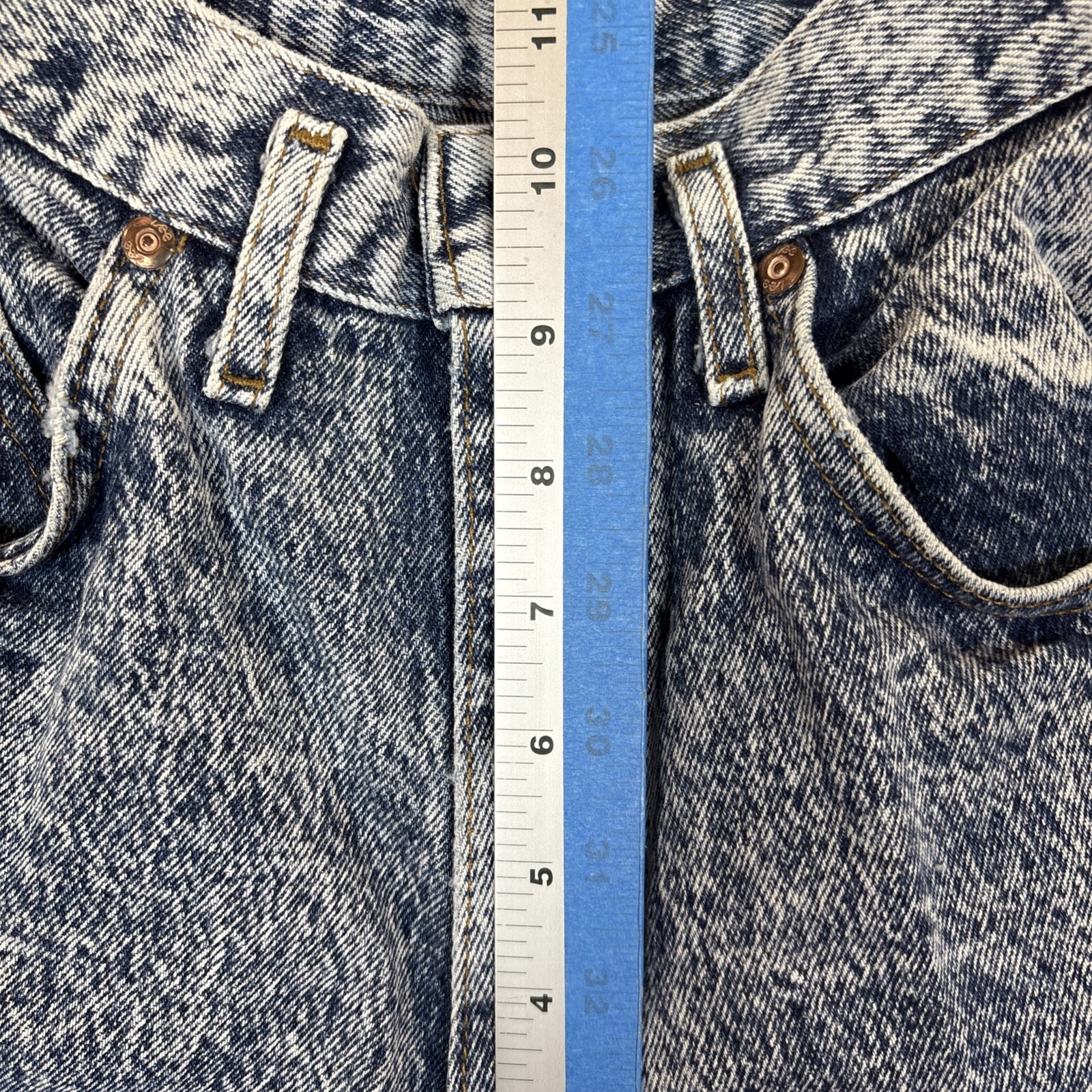 Y2K 90’s Lee High Waisted Mom Jean Made in the USA Tapered Leg Sz 5 100% Cotton