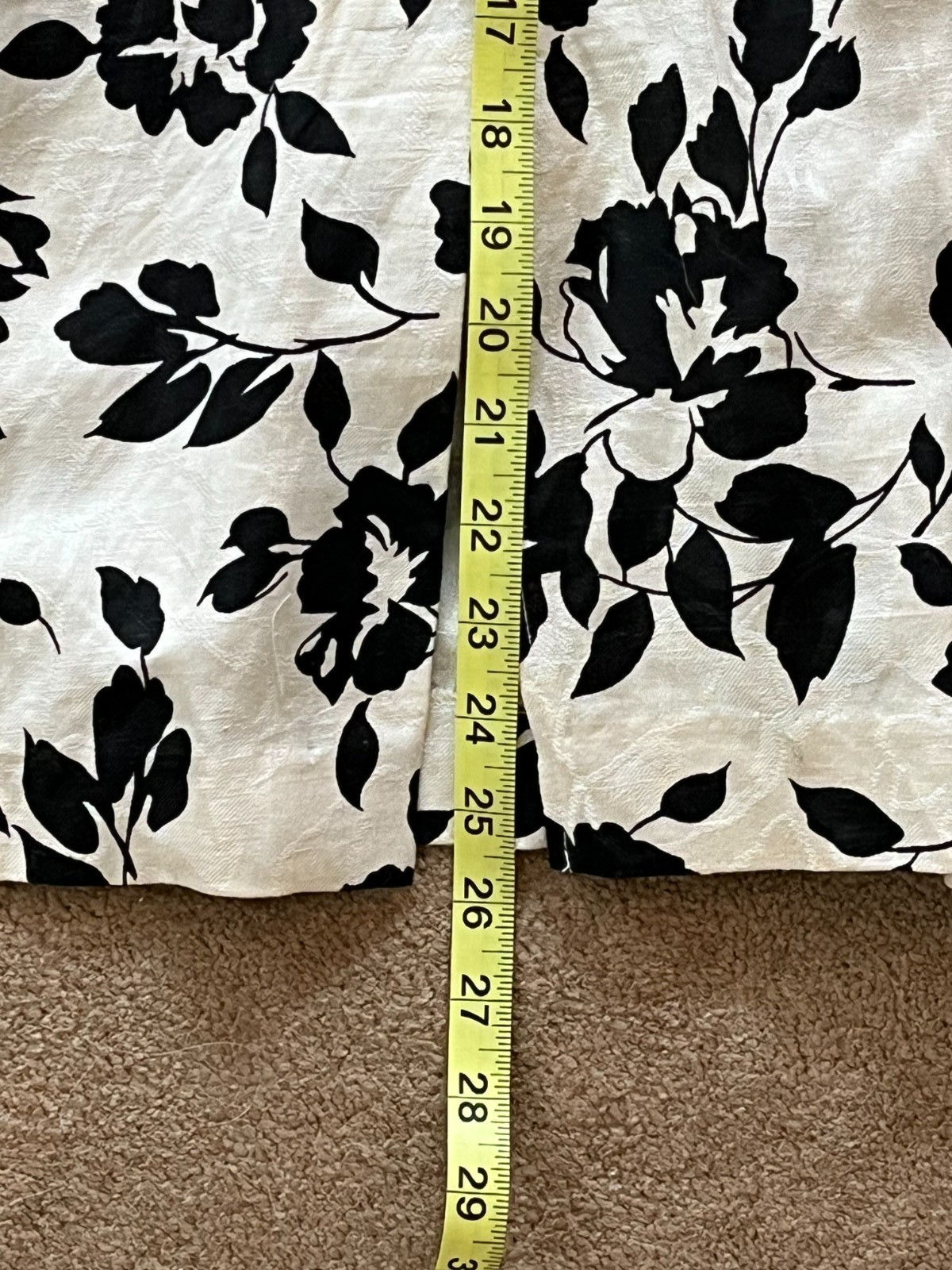 Vintage Floral Linen Dress Size 16 | International Ladies Garment Workers Union