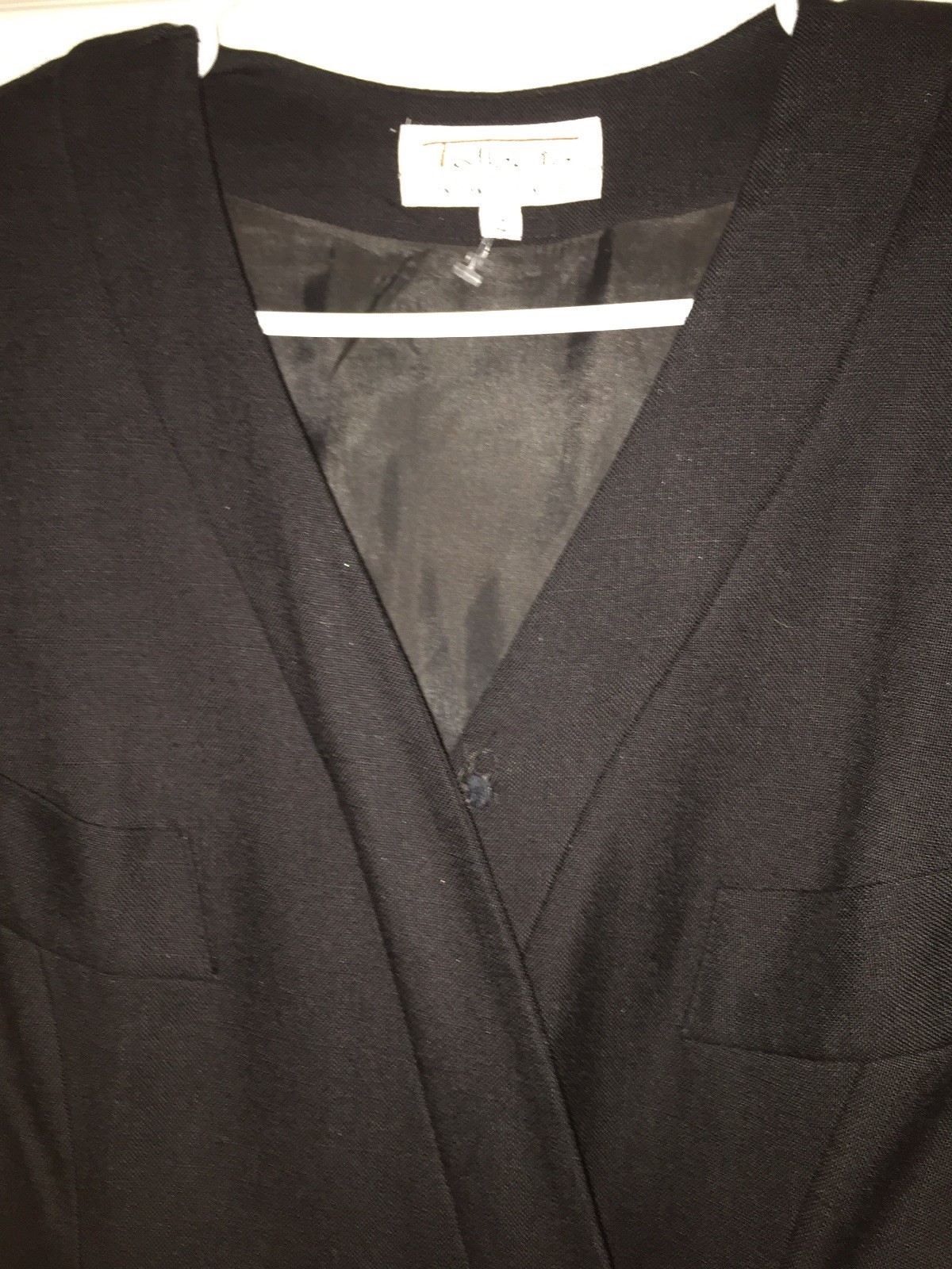 Talbots Constance Saunders Black Vintage Dress