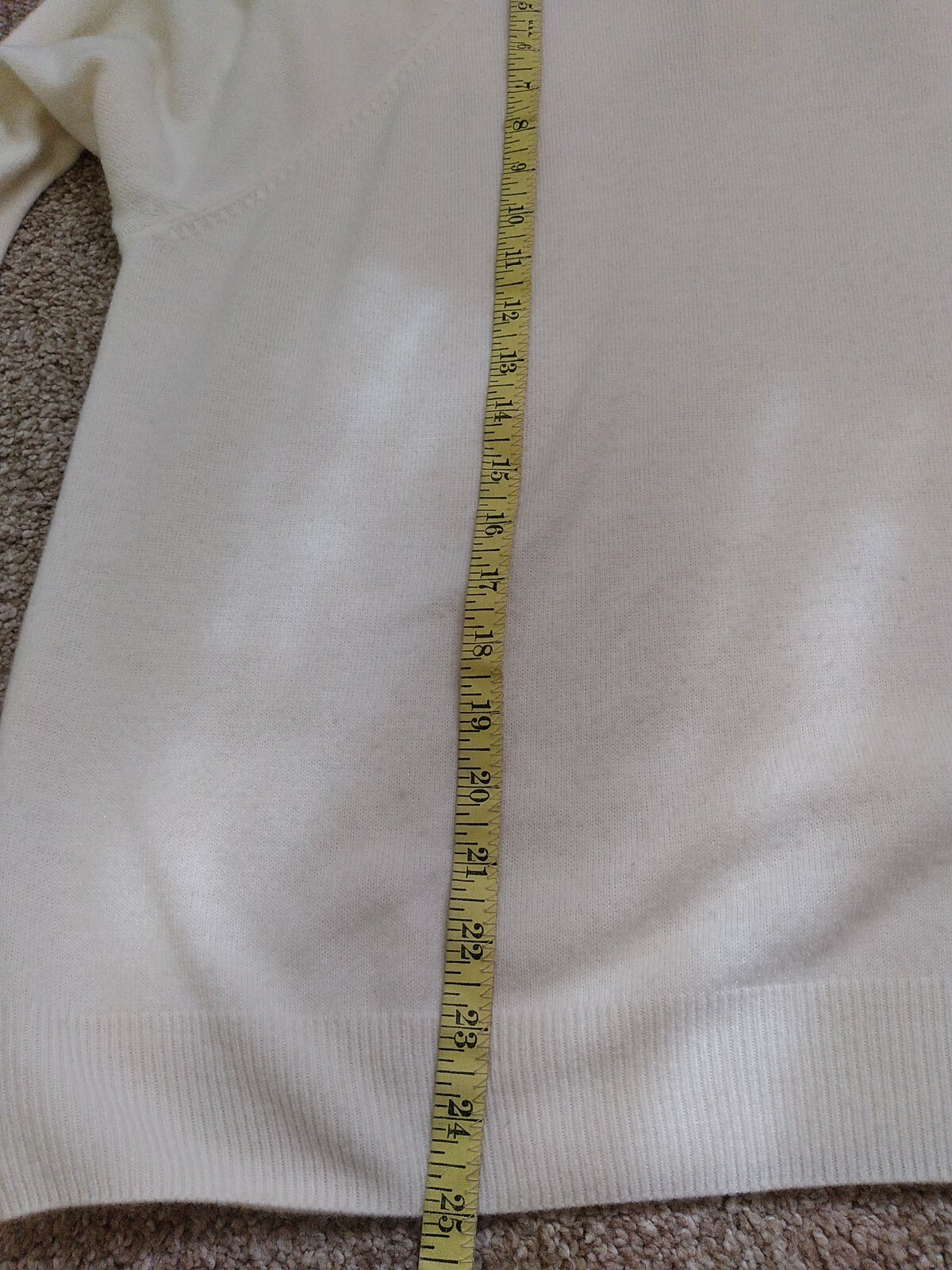 Vtg 60s Mock CREAM SWEATER Turtleneck XL studio works