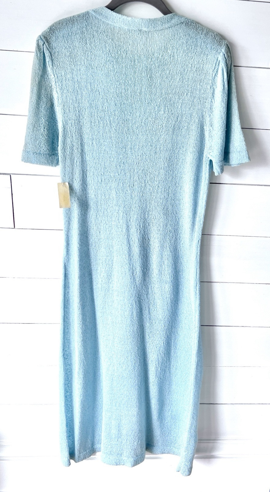 NWT Vintage Sweater Dress floral Embroidery Pastel cottage core, coastal grandma