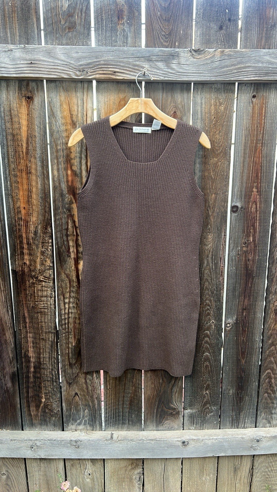 Vintage Liz Claiborne petite collection merino wool dress. Size S