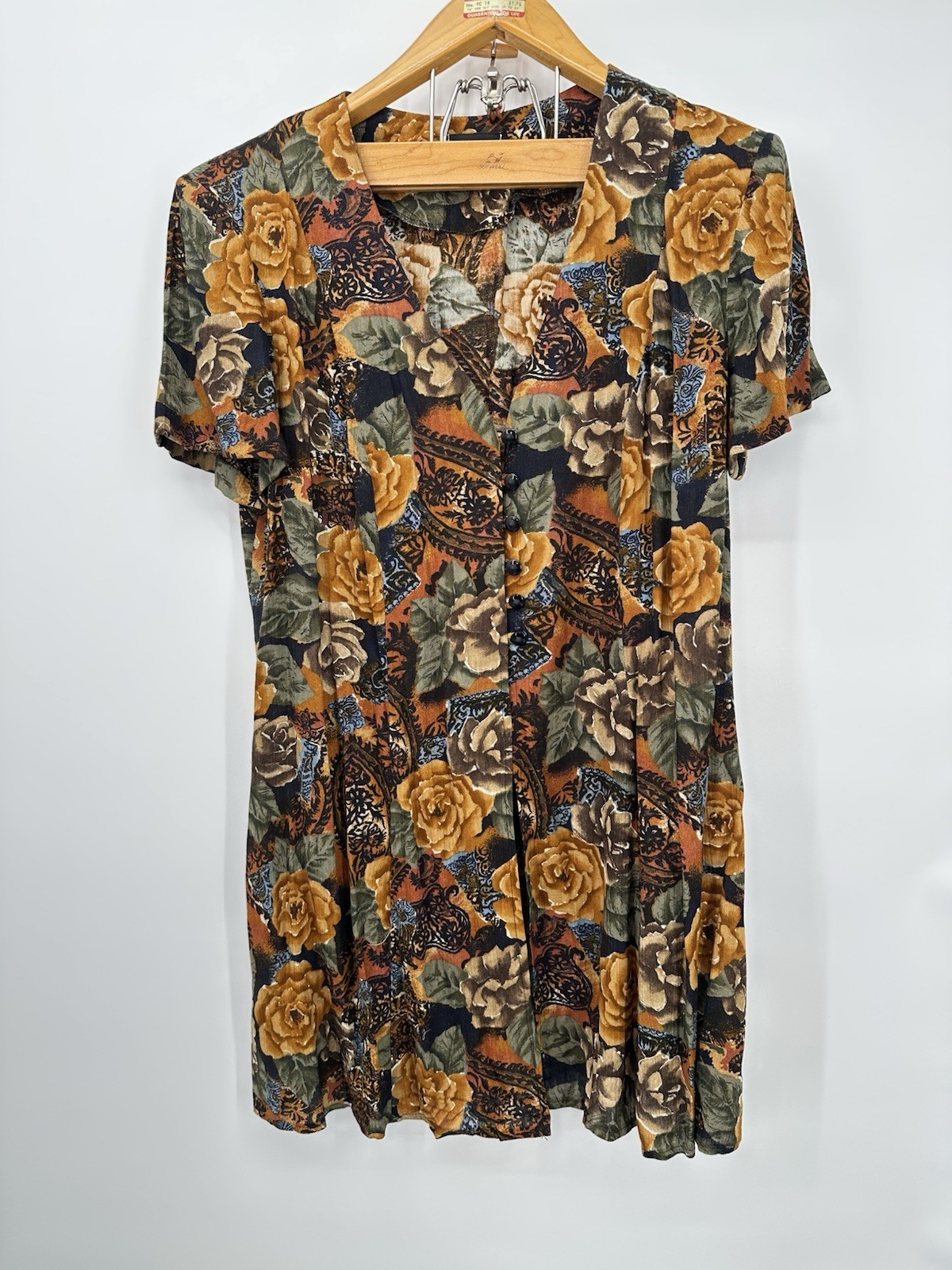 Vintage Top More Jazz A Chorus Line Co floral Tunic blouse Boho Cottagecore XL