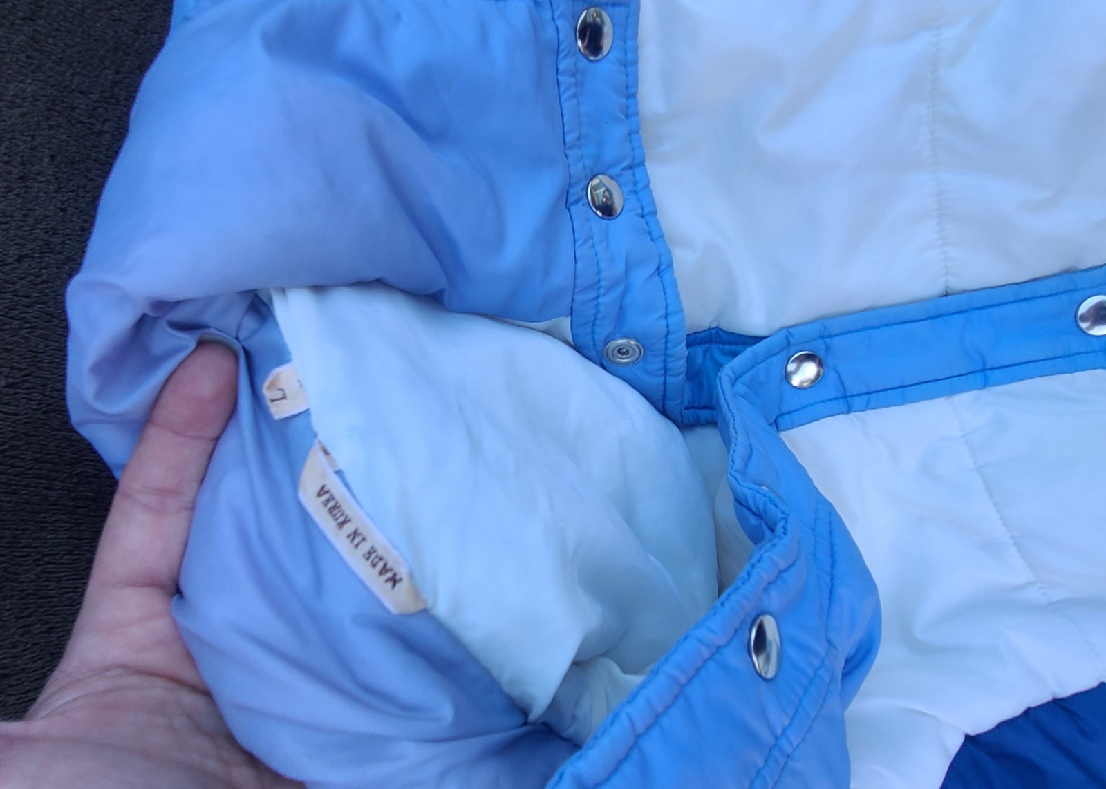 1970s Vintage Puff Ski Jacket *MINT* with Zip Off Sleeves! Size Large Adult