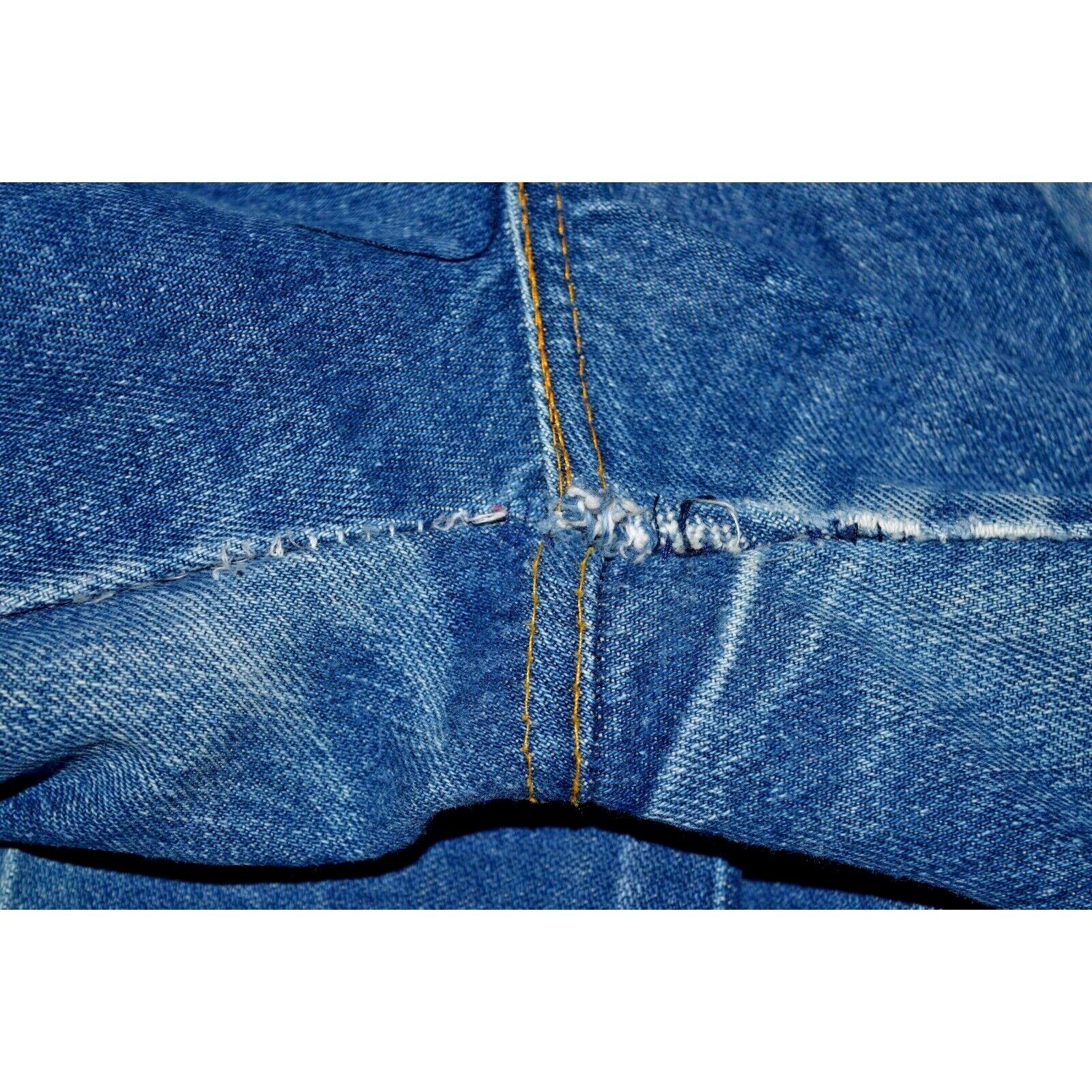 Vintage Chic by HIS Jeans 32 x 28 70s Classic Blue High Waist Boot Cut Made USA