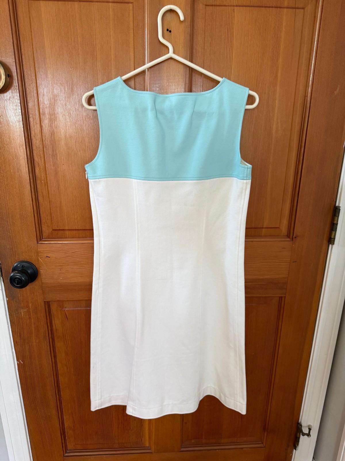 Vintage Courreges White and Sky Blue Dress size (FR 40)
