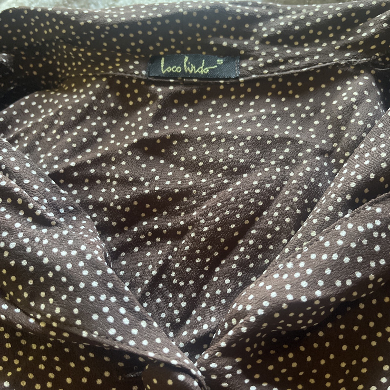 Polka Dot Loco-Lindo Vintage Retro Style. Dress Small