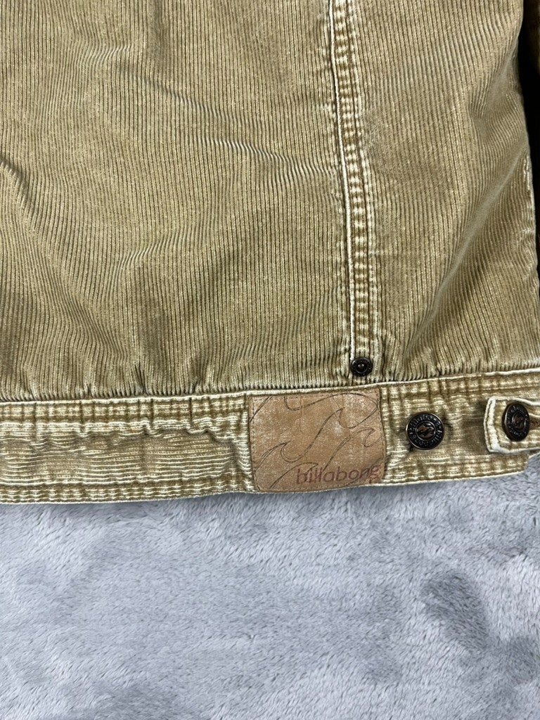 VTG 90s Billabong Brown Corduroy Button Up Jacket Women’s Size Small Fleece