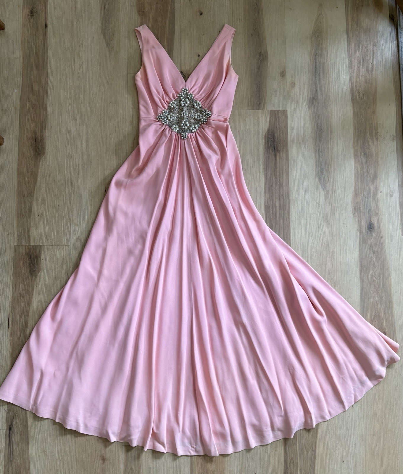 Vintage Mike Benet Pink Peach Formal 12