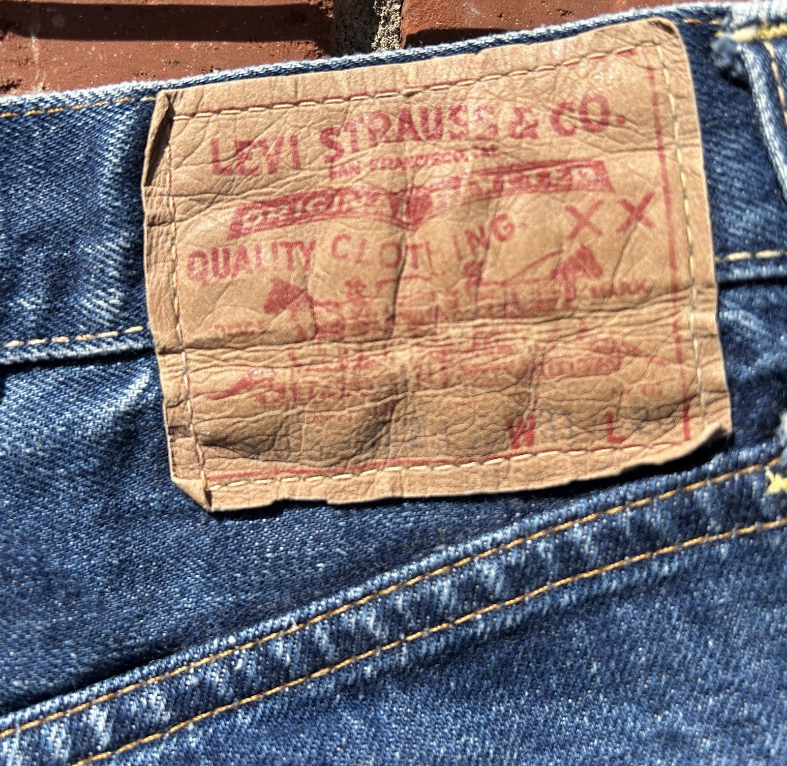 True Vintage 505’s Levi’s Big “E” Denim Cutoffs/ 505 -0217 /Late 60’s Early 70’s
