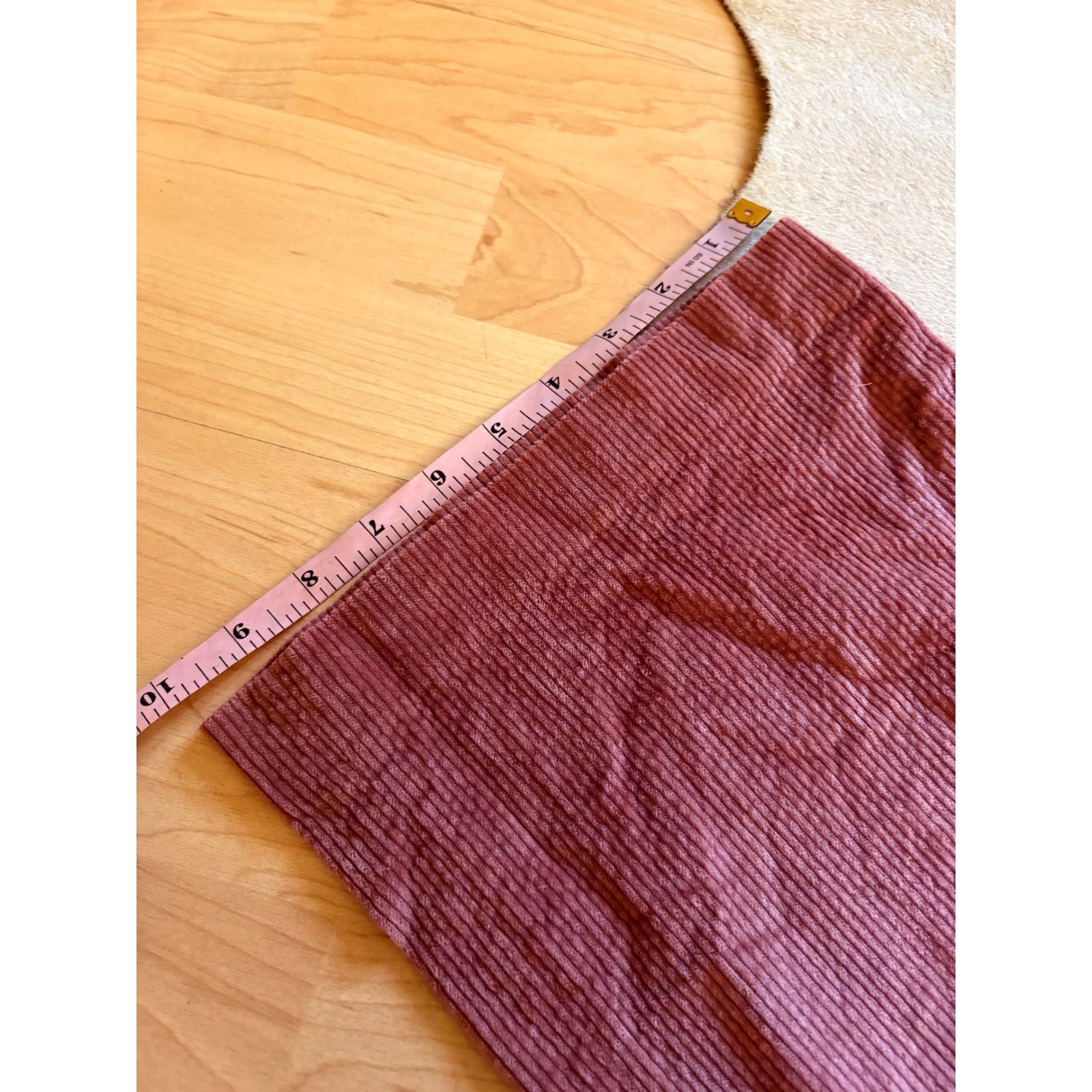 VERONICA BEARD Jiva Cropped Wide Leg Corduroy Pants In Mauve Size 6