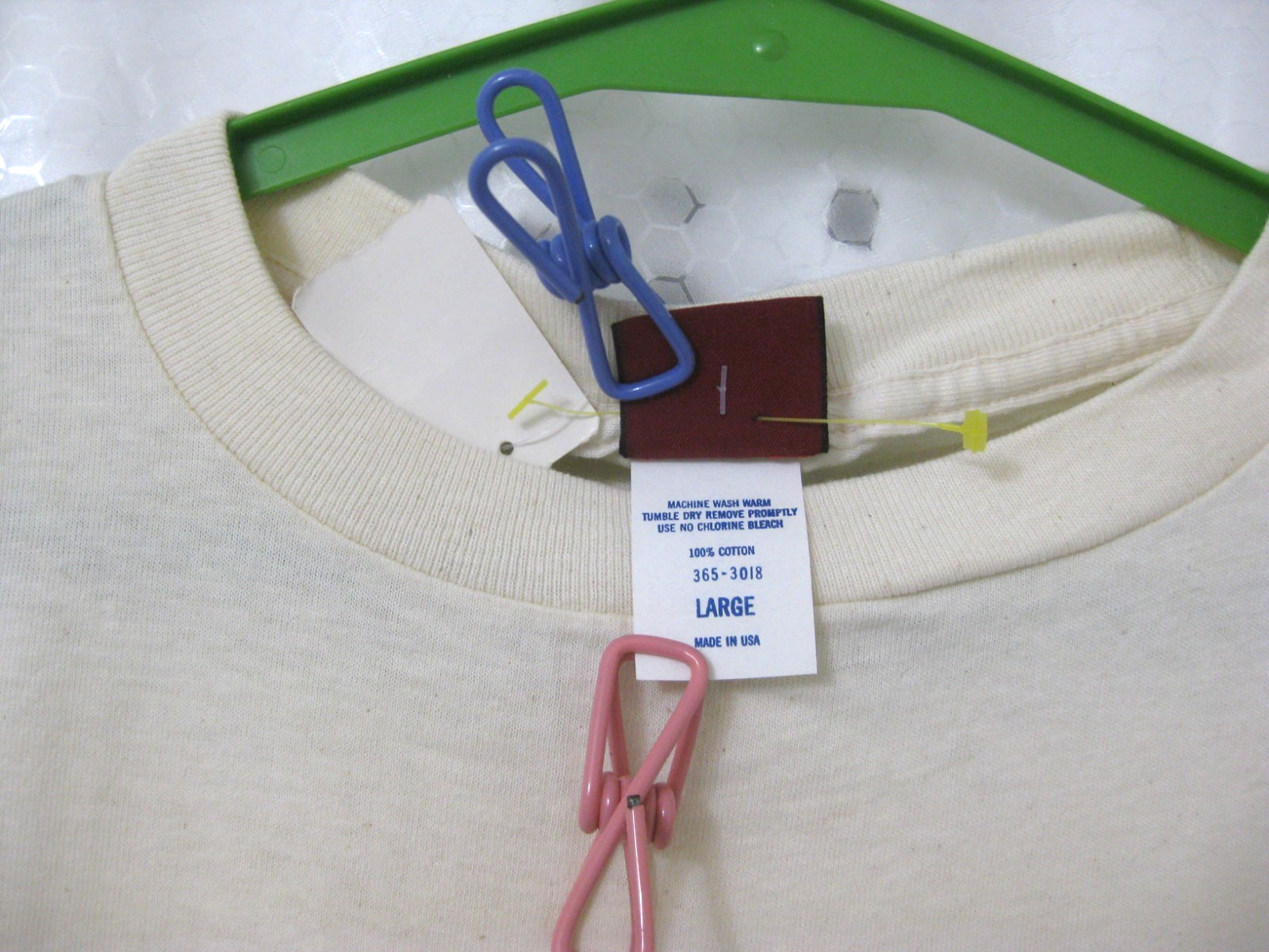 Vtg Ms Lee Logo Tshirt Ladies Large USA Manila Beige NWT NOS