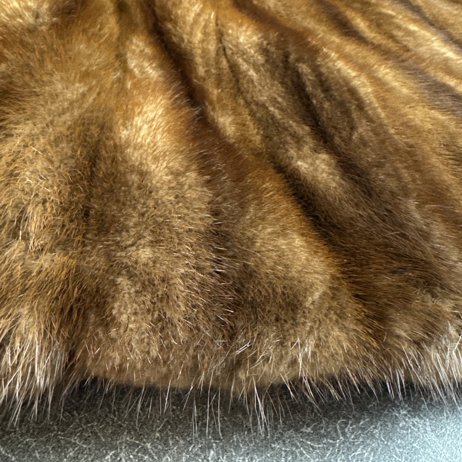 Vintage Wm H Block Brown Fur Cape Jacket Coat Fur Salon One Size