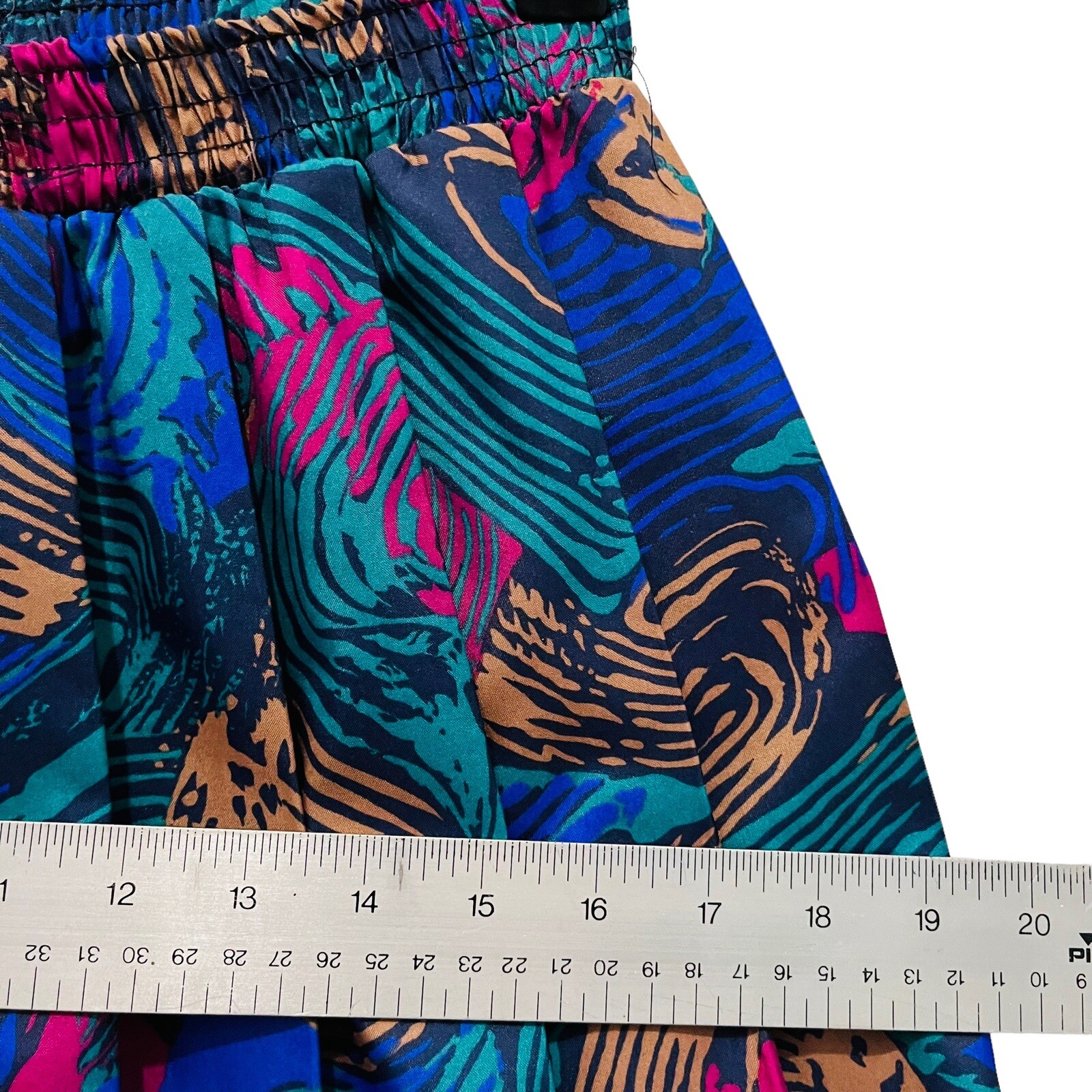 Librarian Secretary Skirt Suit SZ 8 10 Retro Geek Goddess Missing Belt Colorful