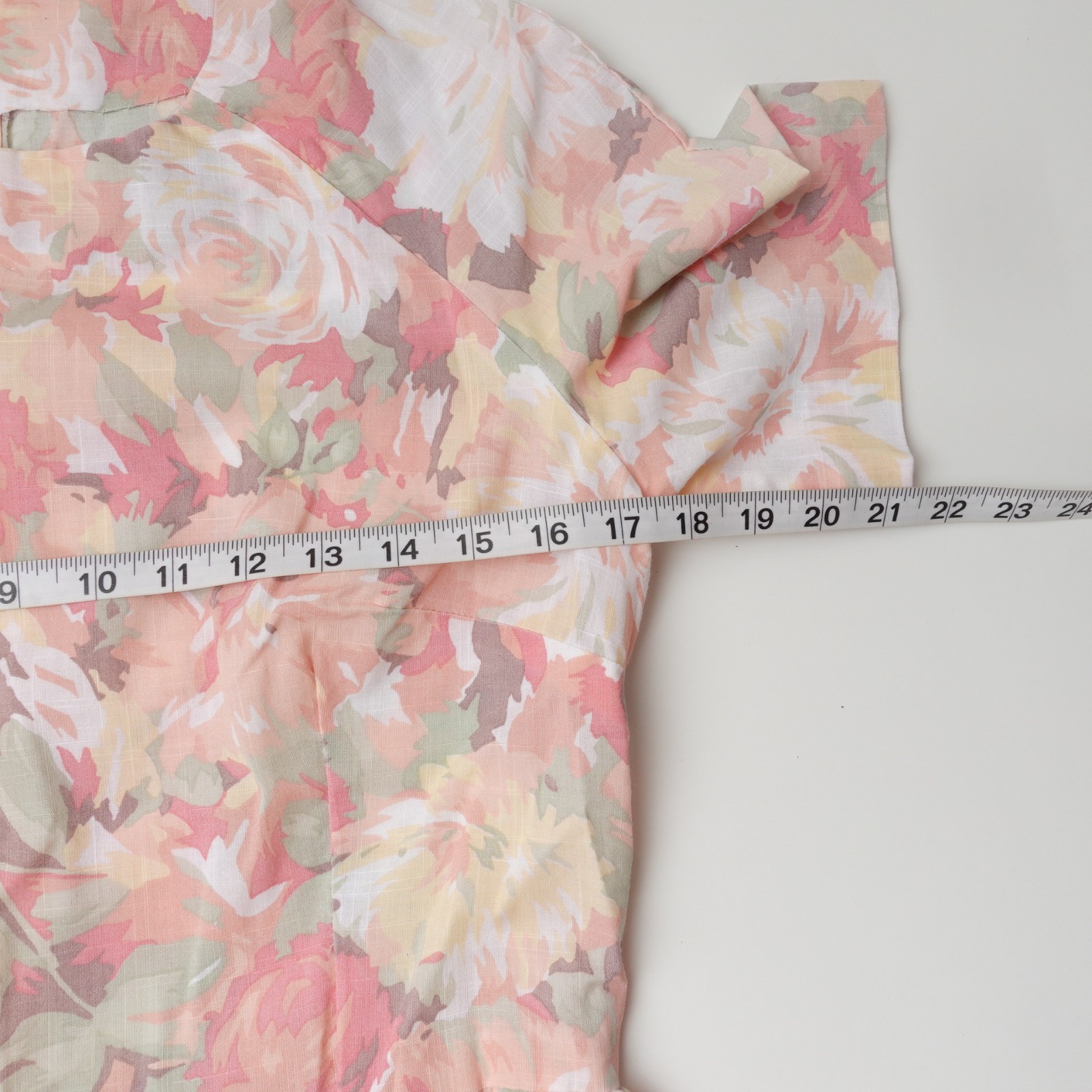 Vintage 70s Women’s Prairie Sun Foral Rose Dress Size Women’s Medium Pastel Pink
