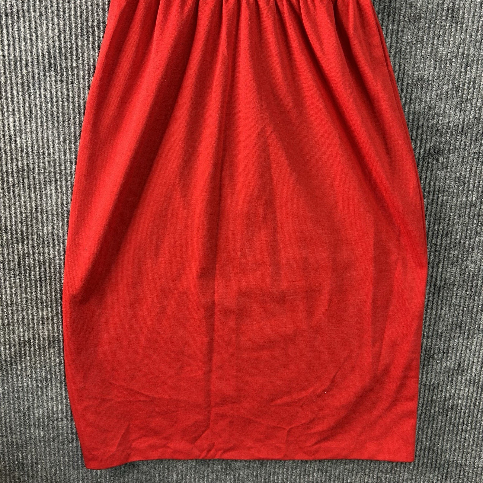 Vintage Dress Women’s 10M Jean Leslie Red Short Sleeve
