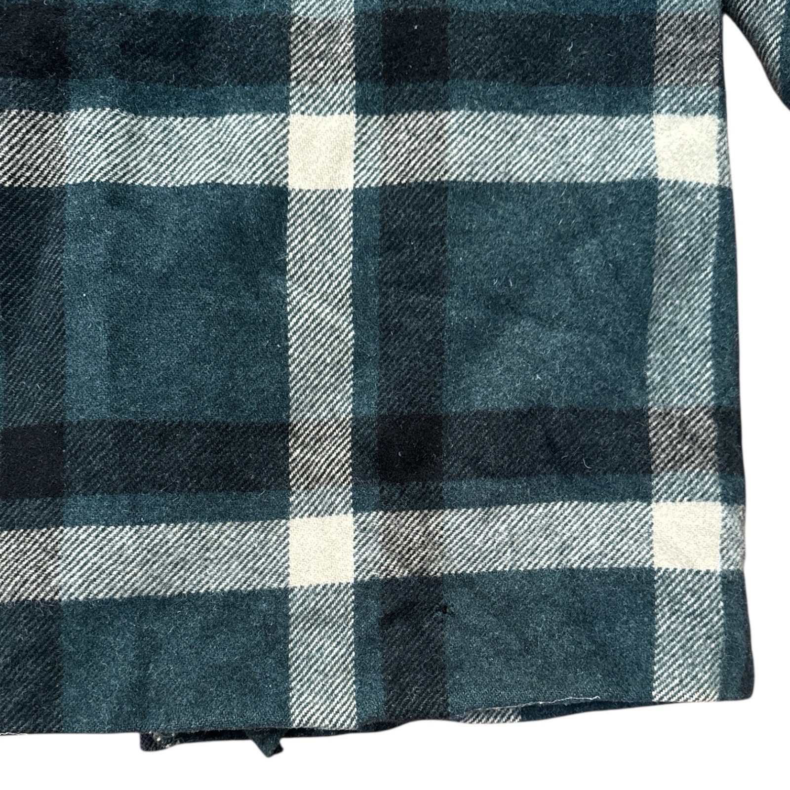 Vintage 60’s Betty Rose Wool Plaid Green White Callard Jacket/Coat Women’s M/L?