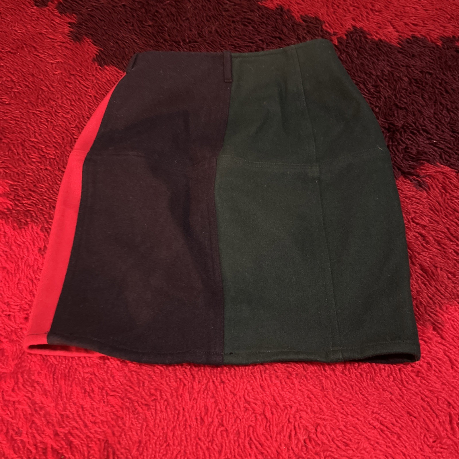 Vtg Color block 1980’s Giorgio Armani Brown Wool Pencil Skirt Size 2 Small