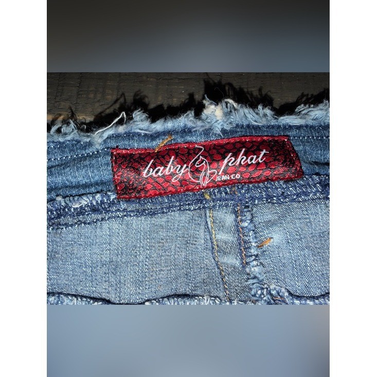 NWT vintage Baby Phat women’s size 20 Blue Denim capris Y2K