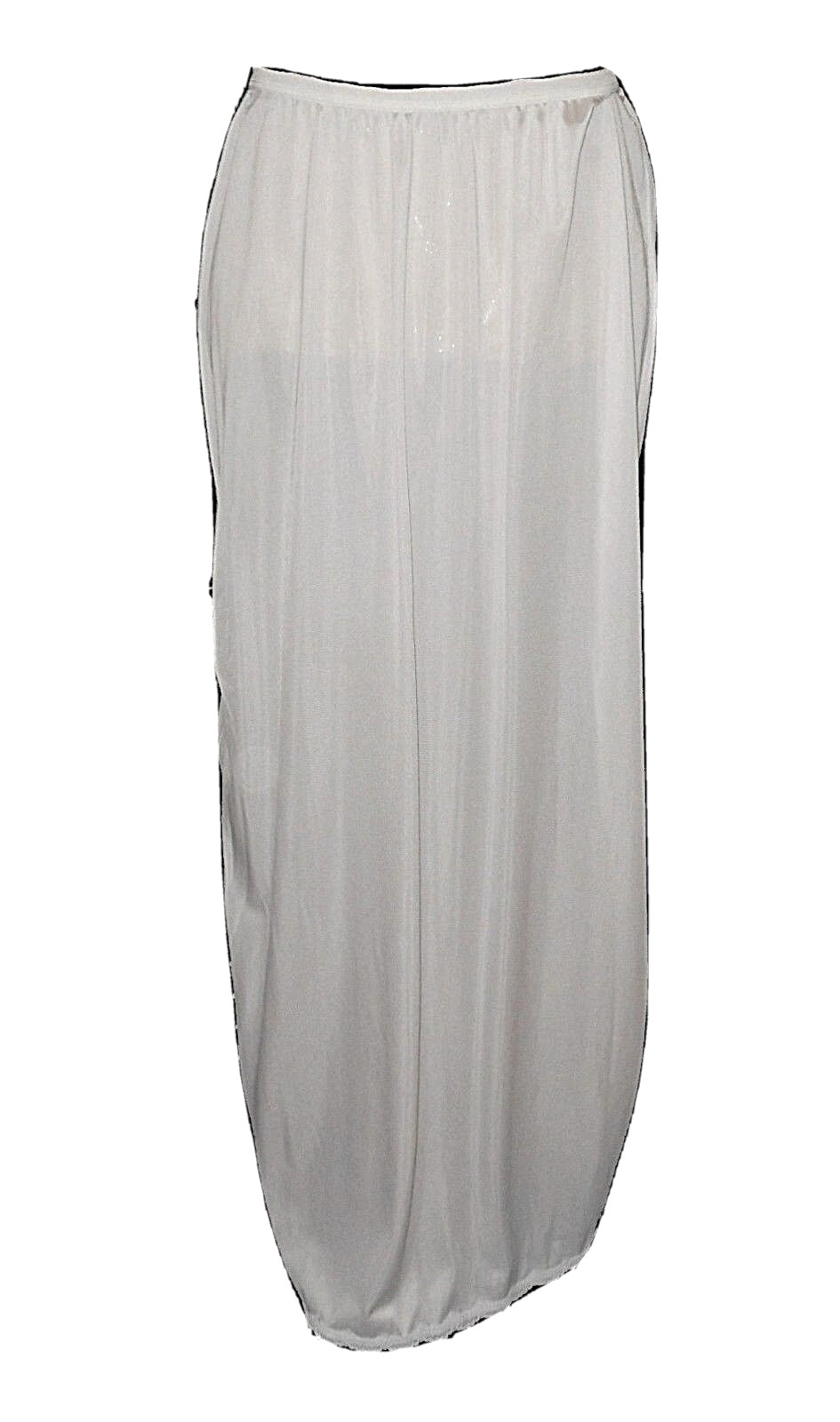 vintage, Half Slip, Shadowline, white Lace Nylon long mint S/34