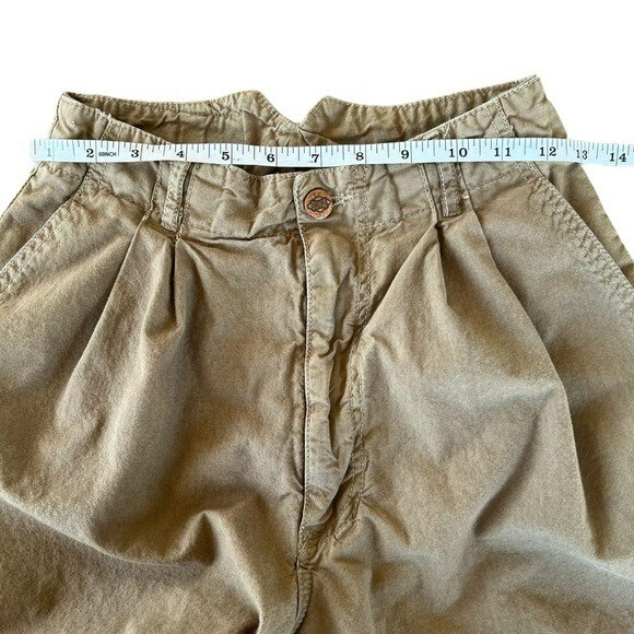 VTG 80s 90s BONGO High Waist Pleated Mom Pants Tapered Sz 7 USA Parachute Style