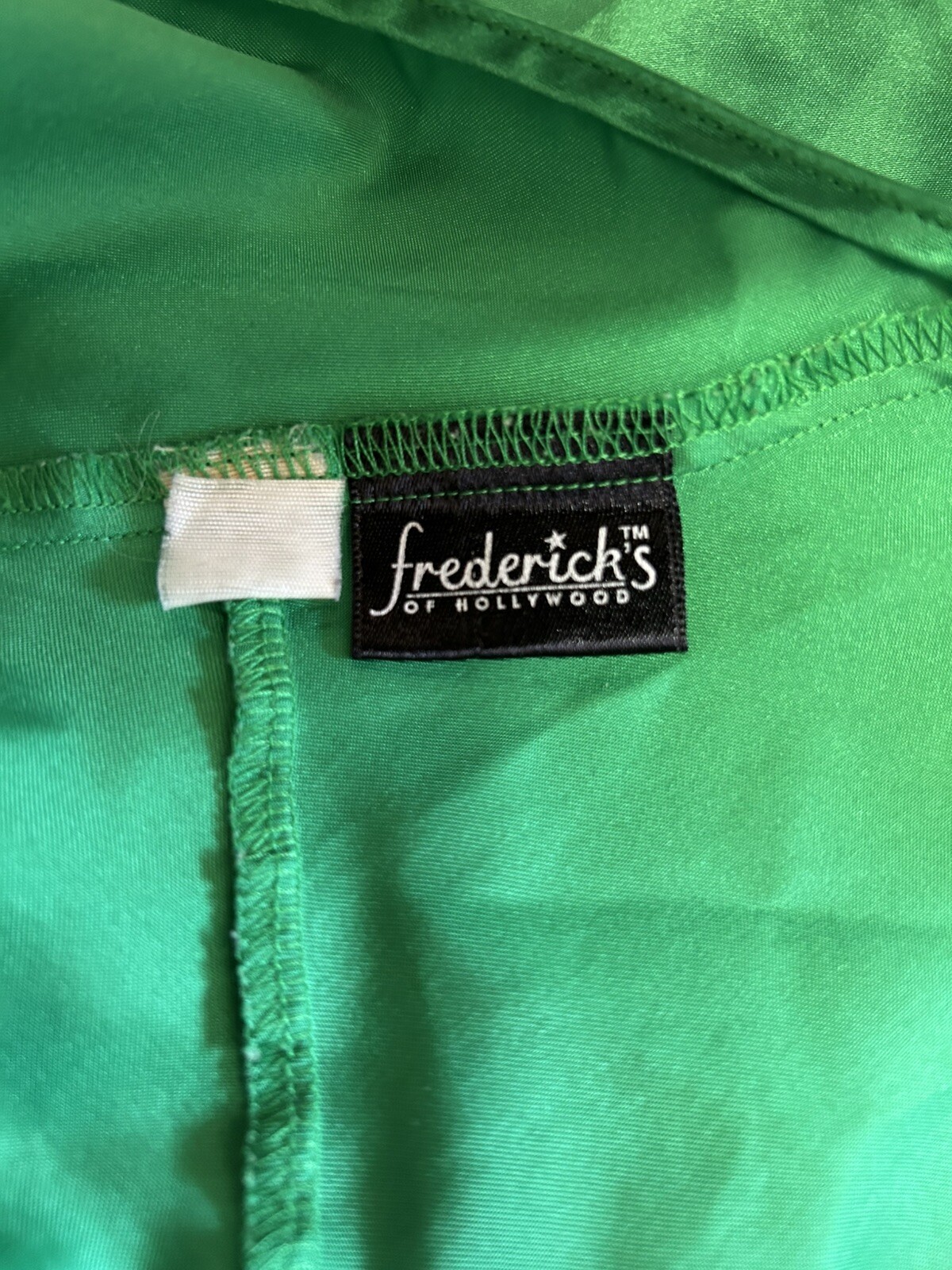Sexy Vintage Fredericks of Hollywood Green Halter Dress Body-Con Small
