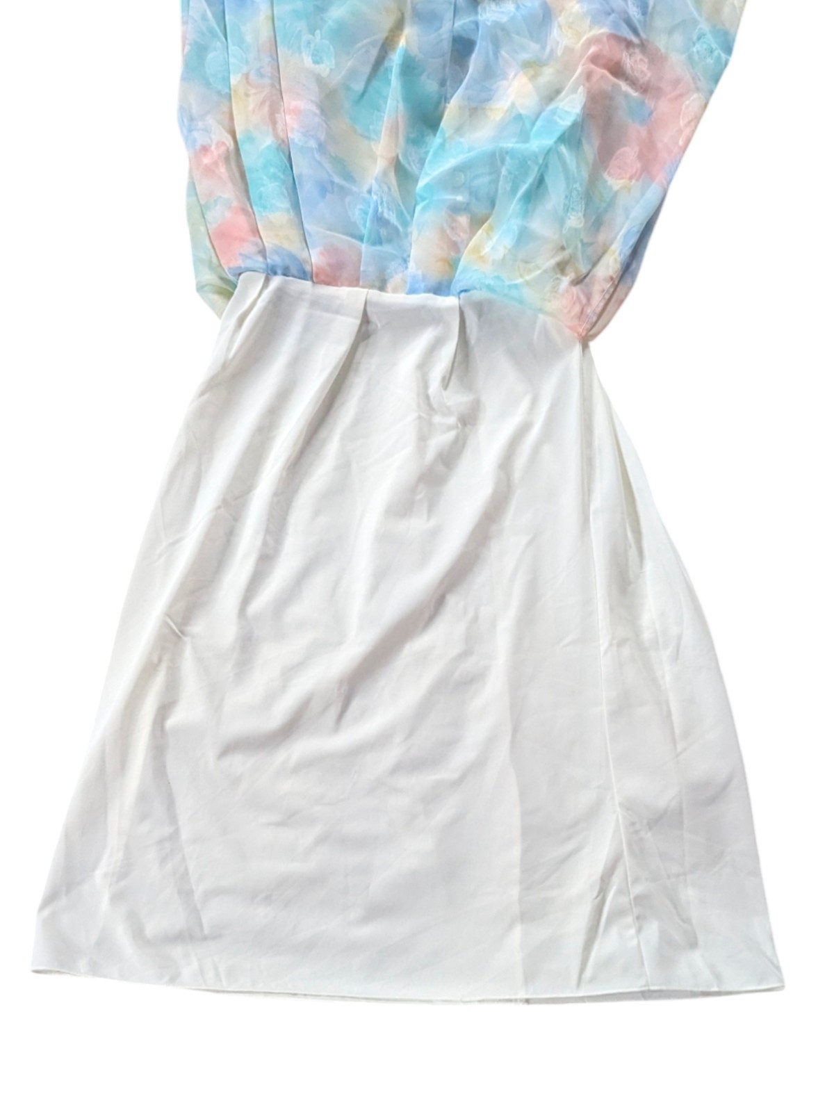 🇬🇧Vintage St Michael UK 12 EU40 Chiffon Floral Princess Dress Selkie Style 80s