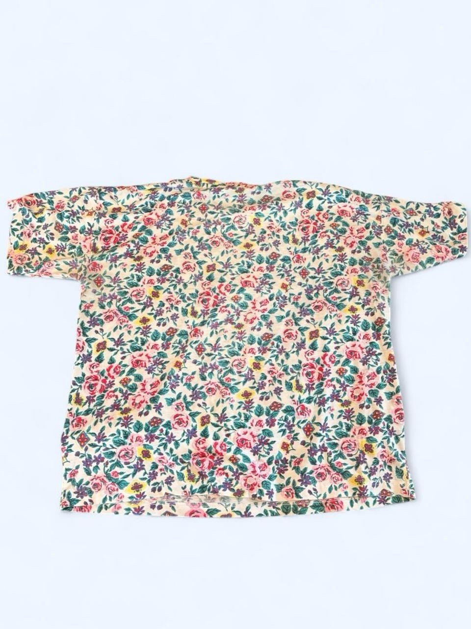 Vintage 80s/90s All-Over Print Floral Pocket Tee T Shirt