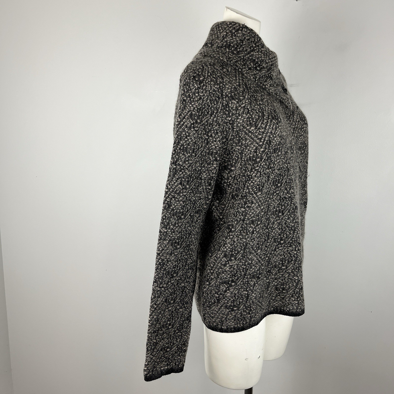 VTG 90s Georgio Armani Collezioni Women’s Sweater Wool Mohair Blend Gray Size 10