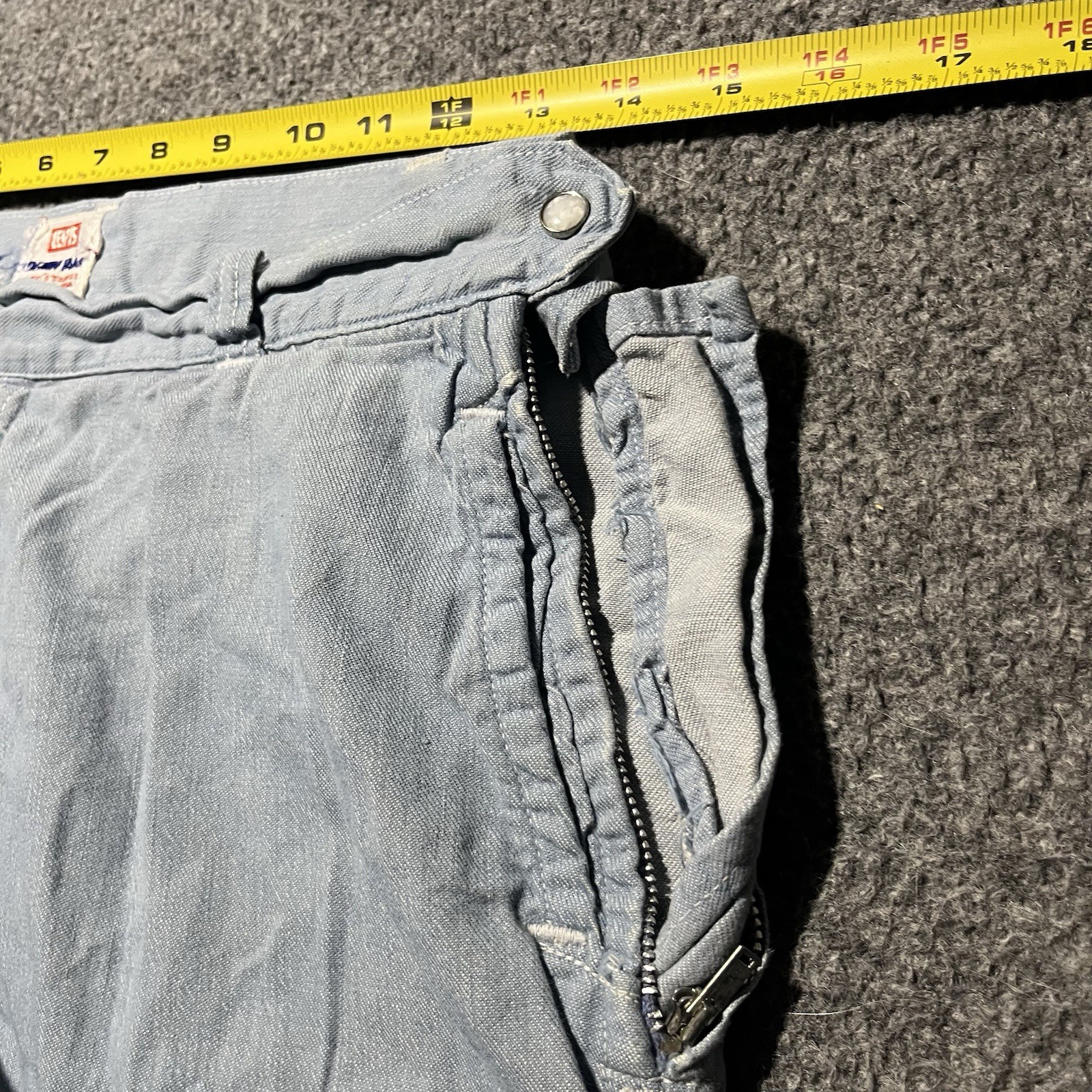 Vintage 1950s Levi’s Denim Family Womens 28 Ranch Pants Talon 42 Sanforized