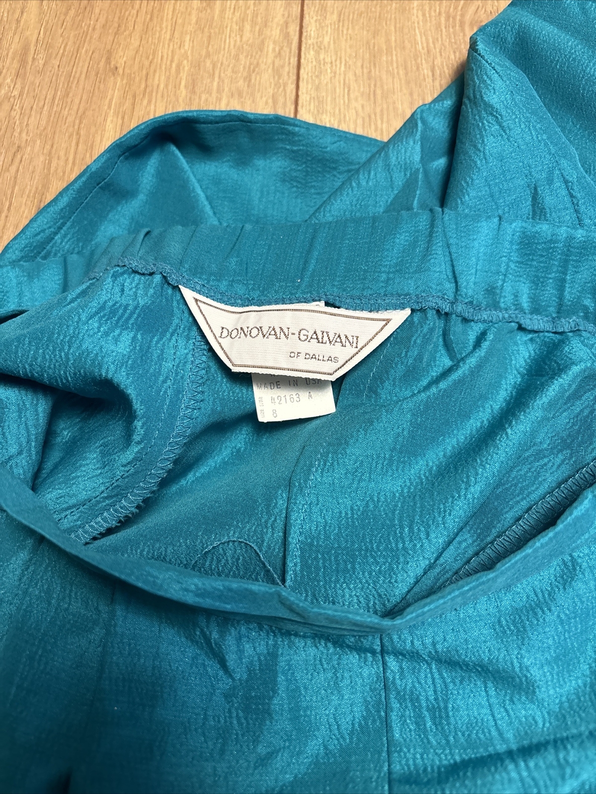 Donovan Galvani Turquoise Size: 8 Ladies Slacks Pants Style 42163 A