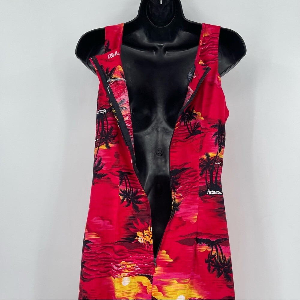 Vintage Royal Creations Hawaiian maxi tank dress resort wear vacation size S/M