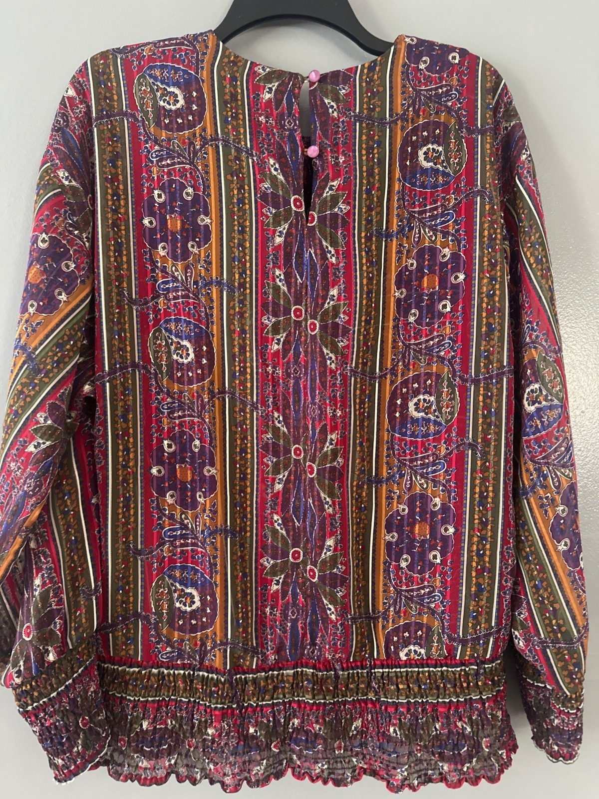 Vintage Leslie Fay Women’s 12 Resort Skirt Set Paisley Cruise Vacation Glam