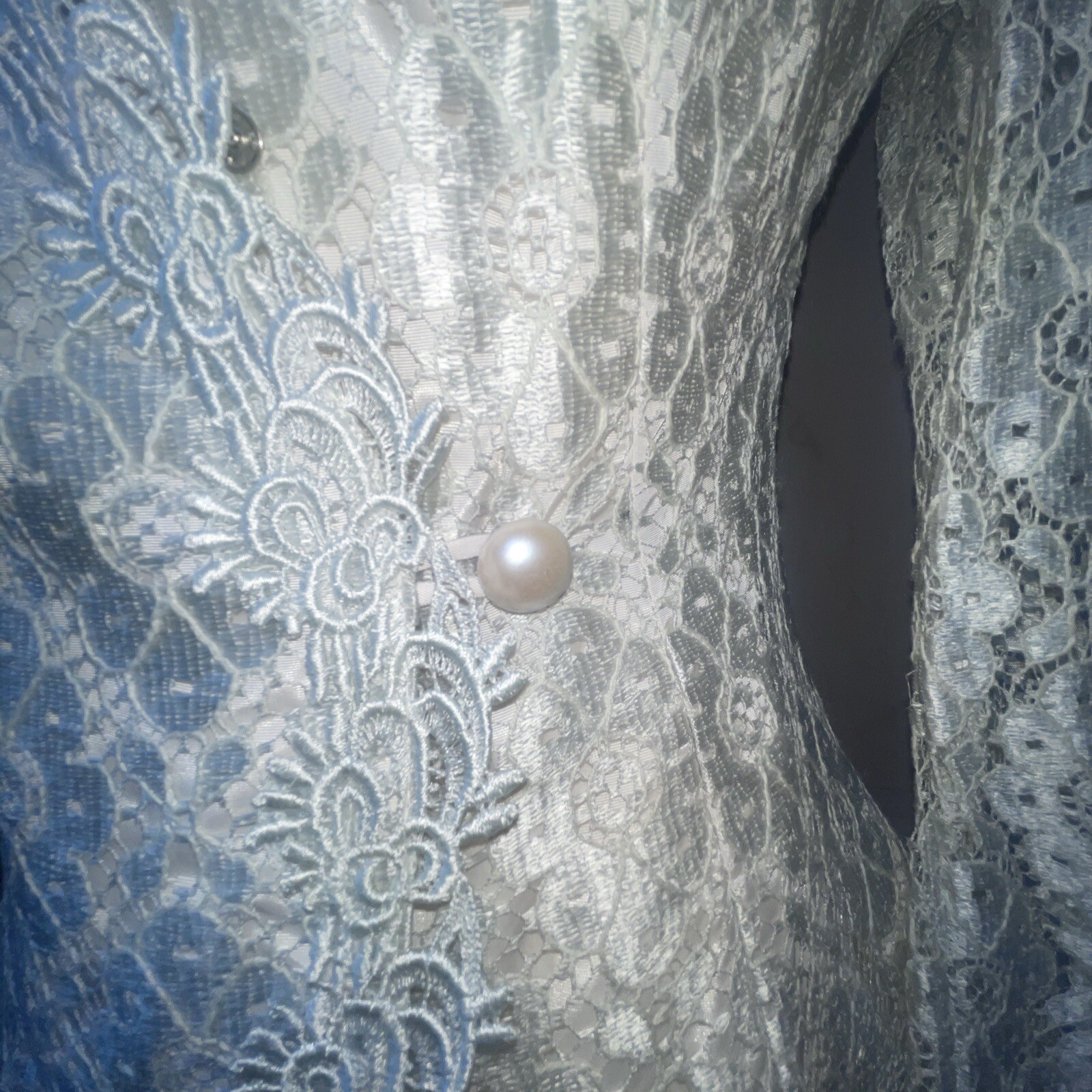 VTG Cachet By Bari Protas Layered Lace Top Jacket Size 5-6 Victorian STUNNING