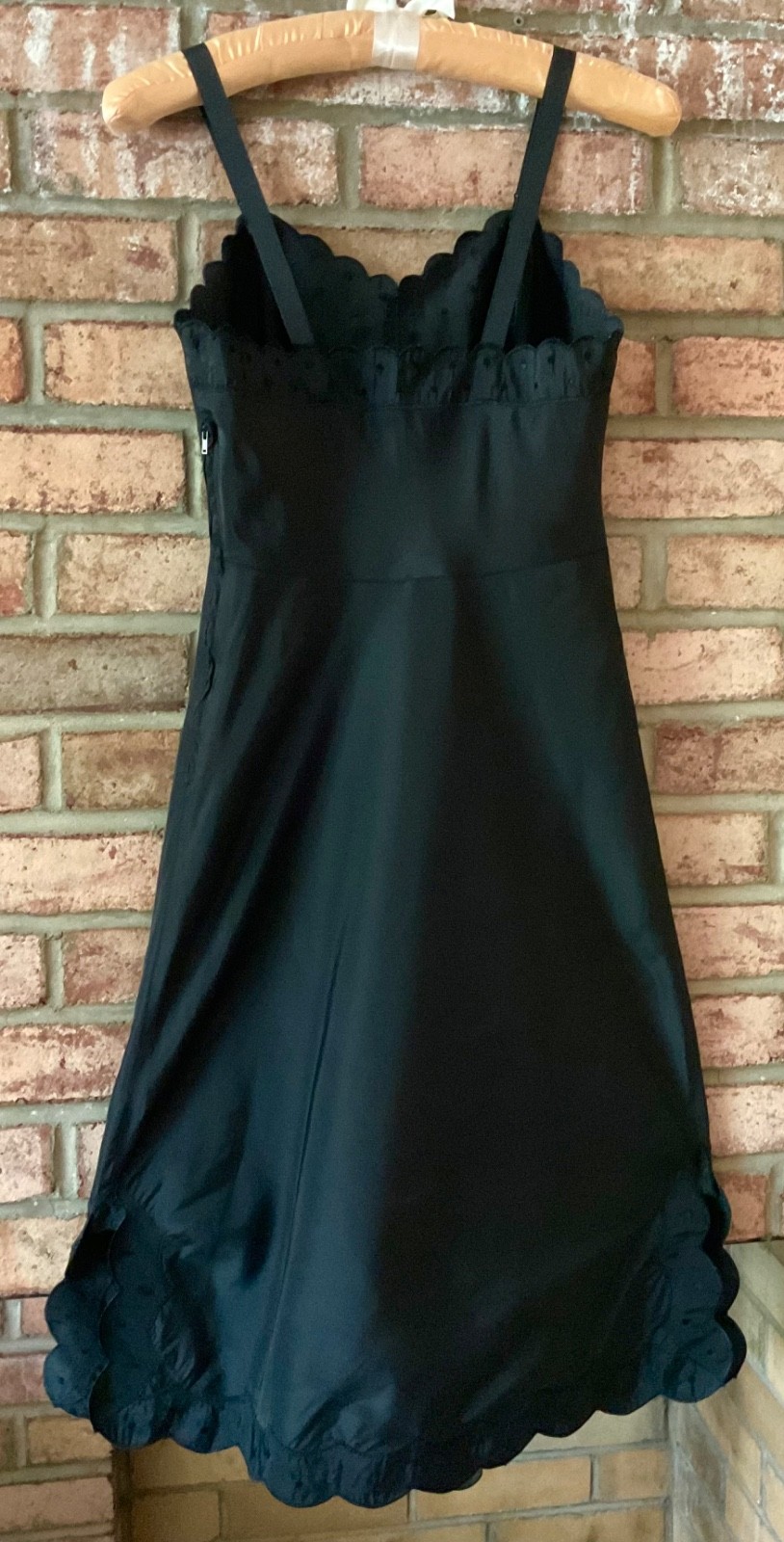 VTG BARBIZON TAFFETA BLEND 'TAFREDDA’ 'CANDIE’ SZ 9 BLACK FULL SLIP MINT UNWORN